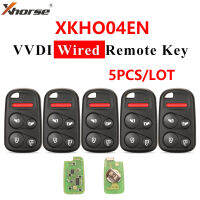 5ชิ้นล็อต XHORSE XKHO04EN ลวด VVDI Universal Remote Key Fob พร้อมปุ่มเริ่มต้นและลำต้นระยะไกลสำหรับ Honda