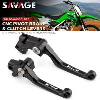 CNC Pivot ke Clutch Levers For KAWASAKI KLX 250R 300R 650R Motorcycle Accessories Dirt Bike Handles Lever Logo 250 300 650