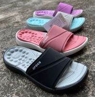 รองเท้าแตะผู้หญิง Crocs Reviva Slide  รองเท้าผู้หญิง เบานิ่มใส่สบาย  ✨(สินค้าพร้อมจัดส่งจากไทย)✨