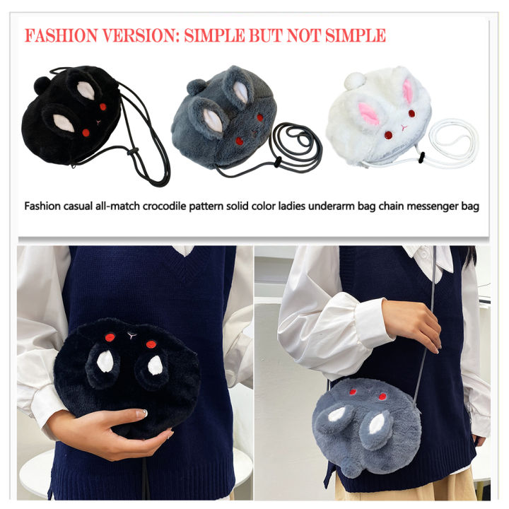 fast-delivery-kawaii-phone-money-pouch-fashion-plush-ladies-underarm-bag-casual-rabbit-zipper-cute-lovely-soft-portable-for-shopping-party