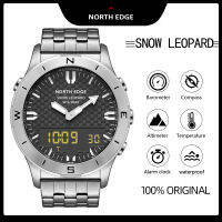 NORTH EDGE Snow Leopard มัลติฟังก์ชั่แฟชั่นผู้ชายนาฬิกาเข็มทิศห้าสิบเมตรกันน้ำ