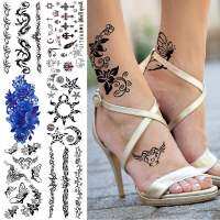 Paste Tatoos Small Arm Foot Sticker Tattoo Flower Dragon Moon Star Sun Indian Realistic Men Women For Tattoos Temporary Elf Sexy