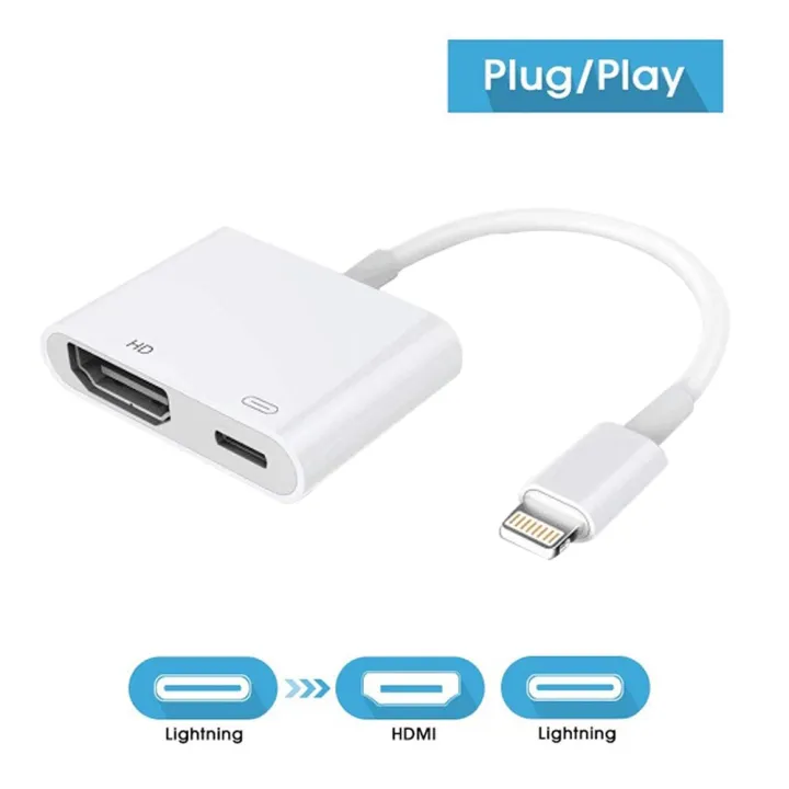 iPhone to HDMI Adapter,Lightning Digital AV Adapter with iPhone