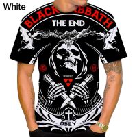 Summer New Fashion Black Sabbath 3D Printing Casual Mens Round Neck Short Sleeve Tops T-shirt