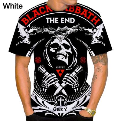 Summer New Fashion Black Sabbath 3D Printing Casual Mens Round Neck Short Sleeve Tops T-shirt