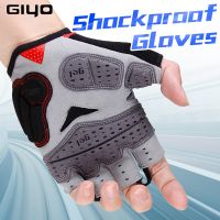 hotx【DT】 GIYO Cycling Gloves Gel Half Shockproof Sport Gym MTB Mountain Men/women Antil-skip