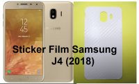 Sticker ฟิล์มใสคาร์บอนไฟเบอร์ลายเคฟล่า ฟิล์มกันรอยหลังเครื่อง  Samsung Galaxy J4 (2018) สำหรับติดกันรอยด้านหลัง ซัมซุง เจ สี่ 2018