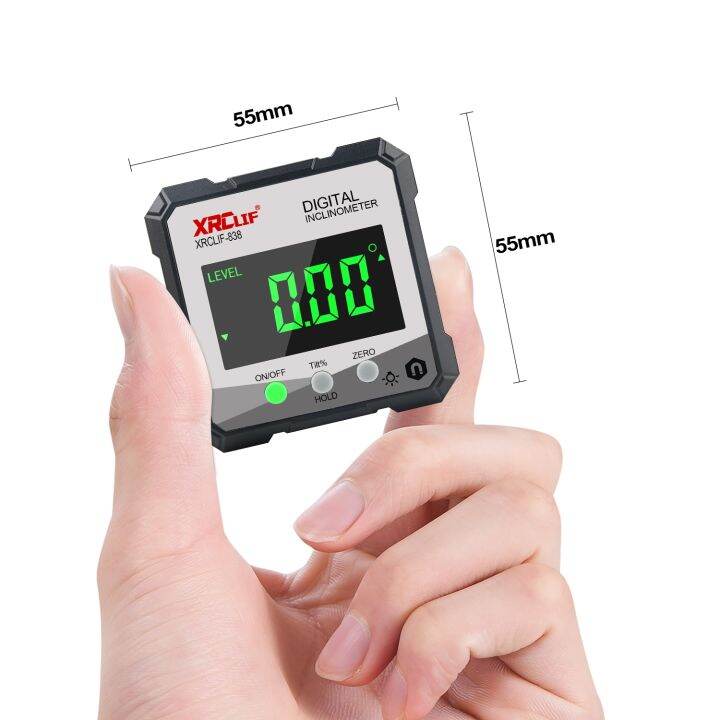 xrclif-digital-level-angle-gauge-4x90-mini-inclinometer-measurement-tools-magnetic-base-electronic-universal-bevel-protractor