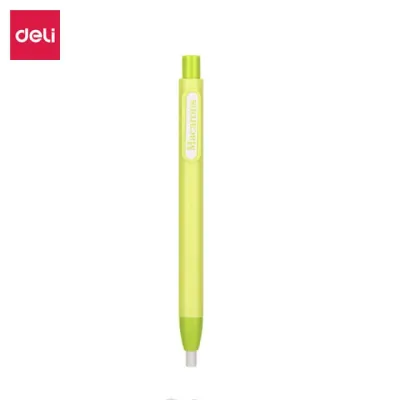 เครื่องกด Deli ดินสอหดได้ยางลบดินสอสีสันสดใสอุปกรณ์แก้ไขการเขียนเครื่องเขียนสำหรับอุปกรณ์การเรียนนักเรียน