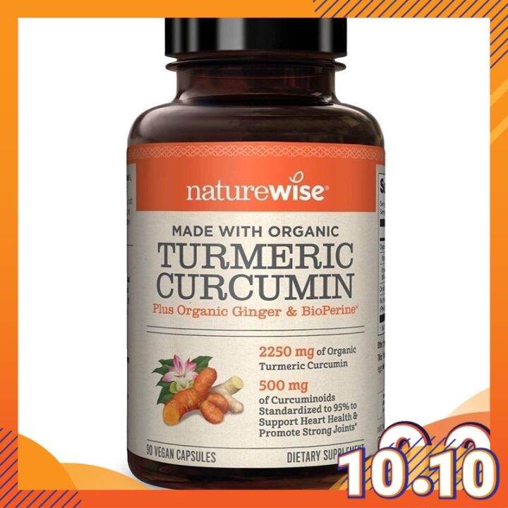 NatureWise Curcumin Turmeric 2250mg 95 Curcuminoids with BioPerine