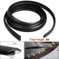 2m Car Front Windshield Seals Rubber Rear Window Weatherstrip Sunroof Seal Strip Trim H Type Moulding Sealing Black Accessories