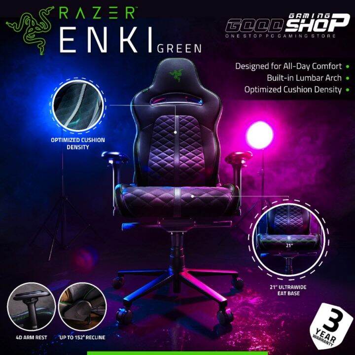 Razer Enki for AllDay Comfort Gaming Chair GREEN Lazada Indonesia