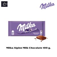 Milka Alpine Milk Chocolate มิลก้า รสนมช็อกโกแลต ขนาด 100 กรัม(g.)BBE:24/01/2024