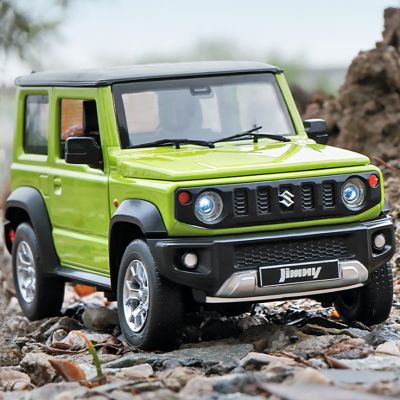 1:18 Alloy SUZUKI Jimny SUV Car Model Diecasts &amp; Toy Vehicles Wheel Steering Sound Light Pull Back Car Toy Collection Gift