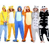 Kigurumi ชุดนอนลายการ์ตูน Pikachu Jumpsuits ผู้หญิงผู้ชายชุดนอน Onesie เด็กชุดคอสเพลย์ผู้หญิงสัตว์