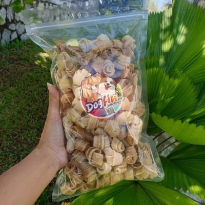 Dogfin กระดูกผูกสีธรรมชาติ 500g. และ 1 กิโลกรัม เกรด B