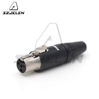 TA4F mini xlr 4 pin Little Lock Connector  Mini XLR Connector  4-pin female monitor power plug  833 power plug Electrical Connectors