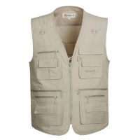 6 Colors Large Size Quick-Drying Work Vest Mens Fishing Camping Sleeveless Jacket Outdoor Male Waistcoats with Many Multi Pocket