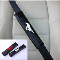 2pcs PU Fashion Car Safety Seat Belt Cover Car Safety Seat belt shoulder Pads for Ford Mustang Seat Covers