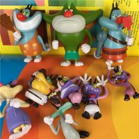 Bandai อะนิเมะ Oggy Et Les Cafards ตุ๊กตาประดับตุ๊กตาขยับแขนขาได้โมเดลของเล่นเด็กของขวัญสำหรับเด็กผู้หญิงผู้ชาย