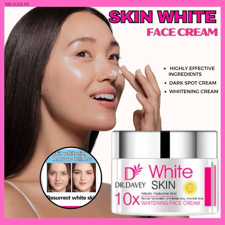 BEST SELLER!! Dr. Davey White Skin 10X Whitening Face Cream Reduce ...