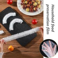 100/300pcs Food Storage Covers Foods Freshing Elastic Plastic Wrap Refrigerator Keeping Saver Tools