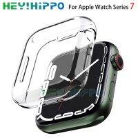 ▣ Full cover for Watch series 7 Case TPU bumper soft frame case with screen protector for watch7 41mm 45mm Accessories