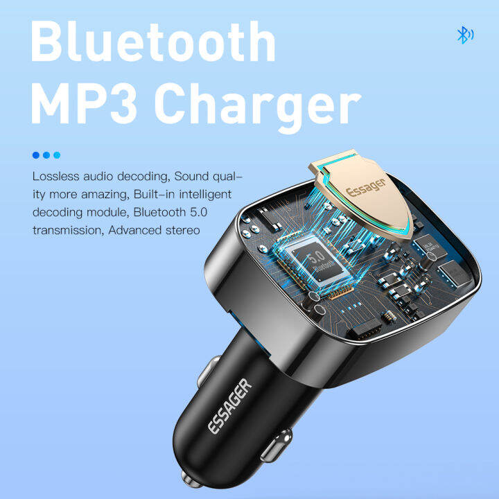 essager-bluetooth-5-0เครื่องส่งสัญญาณ-fm-แฮนด์ฟรีรถวิทยุ-modulator-เครื่องเล่น-mp3พร้อม50w-usb-super-quick-charge-adapter-สำหรับรถยนต์