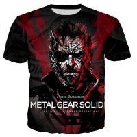 Men Women Summer Fashion Game Metal Gear Solid 3D Print T-shirt Casual Harajuku Style Tee Shirts Unisex Cool Streetwear Tops