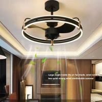 Modern Simple Household Ceiling Fan Light DC Frequency Conversion with Remote Control 6 Speed Adjustment Bedroom LED Fan Lamp Exhaust Fans