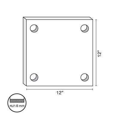 โปรโมชั่น-เหล็กเพลทสี่เหลี่ยมหนา-6-มม-เจาะรู-2-0-ซม-giant-kingkong-รุ่น-hsc-1050-50-ขนาด-12-x-12-นิ้ว-ส่งด่วนทุกวัน