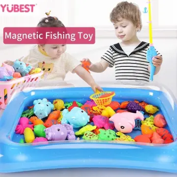 Magnetic Fishing Toy Set Fun Time Fishing Game With 1 Fishing Rod