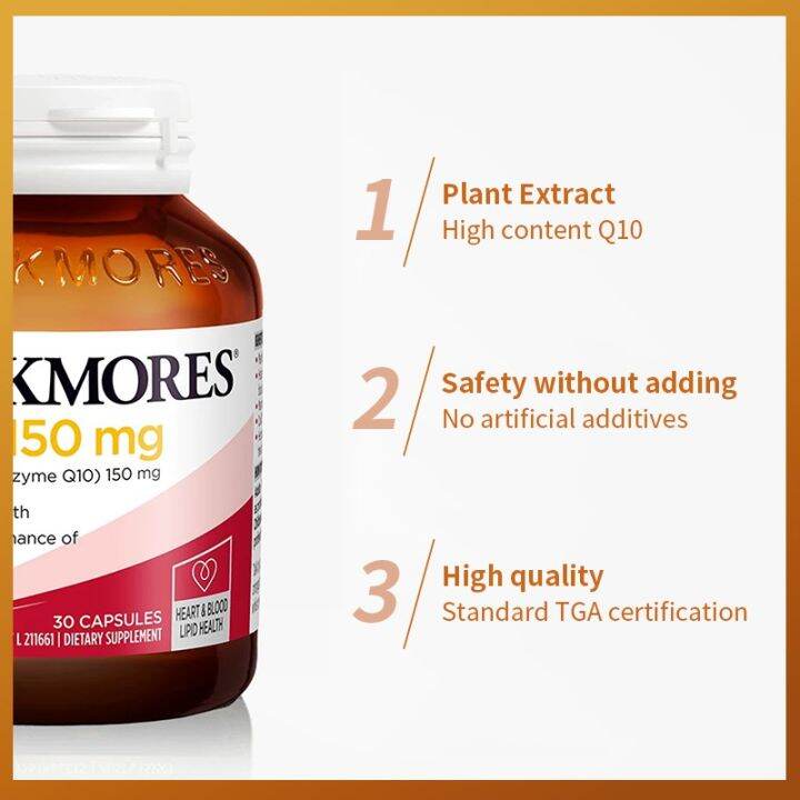 Blackmores CoQ10 150mg Heart & Blood Lipid Health Capsules 90 pack