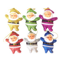 [Zeberdany] 6Pcs 5Cm หรือ2Pcs 10Cm Gnome Claus Dolls Cute Santa Gnomes Plush Bulk Christmas Ornaments Navidad Hanging Plastic Foam 6-Color Mixed Pack Home Decor Llama Statue Gifts