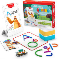 Osmo - Little Genius Starter Kit for iPad - 4 Hands-On Learning Games - Ages 3-5 - Problem Solving, Phonics &amp; Creativity (Osmo iPad Base Included)