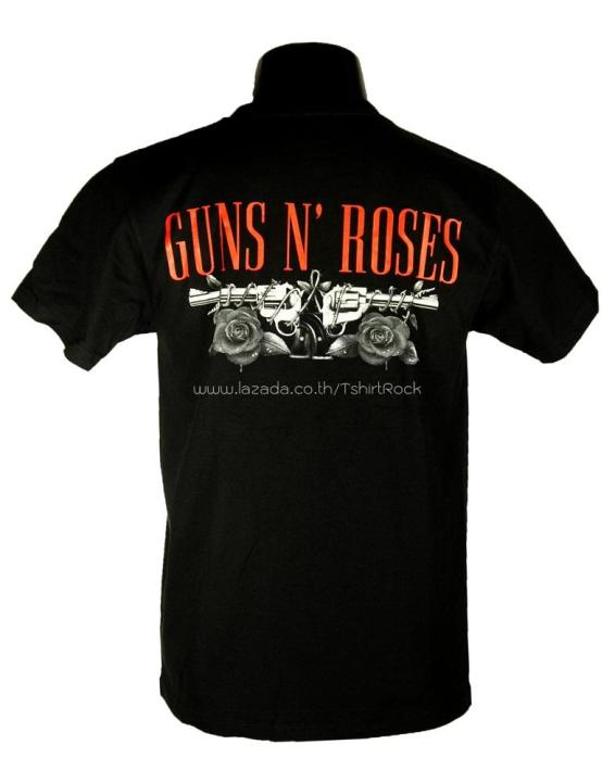 เสื้อวง-guns-n-roses-กันส์แอนด์โรสเซส-ไซส์ยุโรป-เสื้อยืดวงดนตรีร็อค-เสื้อร็อค-gun1205-ส่งจาก-กทม