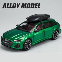 1/24โมเดลรถ Audi Rs6 Avant Station Wagon โมเดลรถโลหะผสมรถของเล่นโลหะหล่อจากเหล็กแบบจำลอง Kids Toys เสียงและไฟ