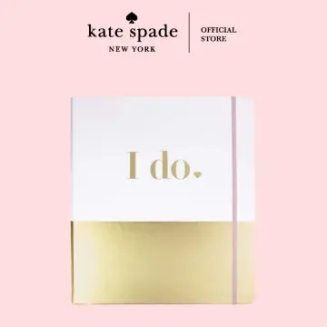  Kate Spade New York Wedding Planning Book and Organizer,  Wedding Binder with Pages for To-Do Lists, Notes, Budgeting, Invitations, I  Do (Gold Colorblock) : Office Products