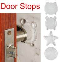 【LZ】♣✹  Door Stoppers Wall Protection Safety Shock Absorber Door Handle Bumpers PU Transparent Wall Stickers Protectors Rubber pads