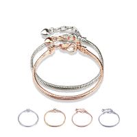 High Quality charm Snake Chain Fine Pandora Bracelet GIFT Fit European Authentic Charm Bracelet for Women DIY Jewelry Makingbead