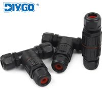 ❣ IP68 I/T Shape Waterproof Connector 2/3/5 Pin Wire Connectors Quick Screw Connect Push-in Terminals Electric Junction Box DIY GO