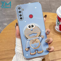 YiaMia เคสโทรศัพท์แฟชั่นสำหรับ Realme 5 5i 6i 5S C3 C2 5 Pro 7 Pro 8 Pro 9 Pro + 8 8 8 8 5G 9 4G 8i 7i 9i Narzo 50i Narzo 50A ตัวชุบโลหะหรูหรา Tinkling ฝาครอบโทรศัพท์ซิลิโคนเนื้อนิ่มพับเป็นขาตั้งแมว