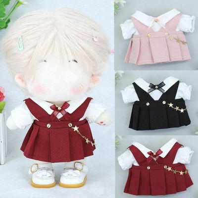 【YF】♨卍▼  No Attribute College Uniform Shirt for 20cm Kpop Clothing Outfits Replaceable