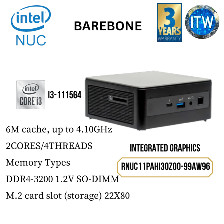 Intel NUC i3 インテルミニPC NUC8i3BEH