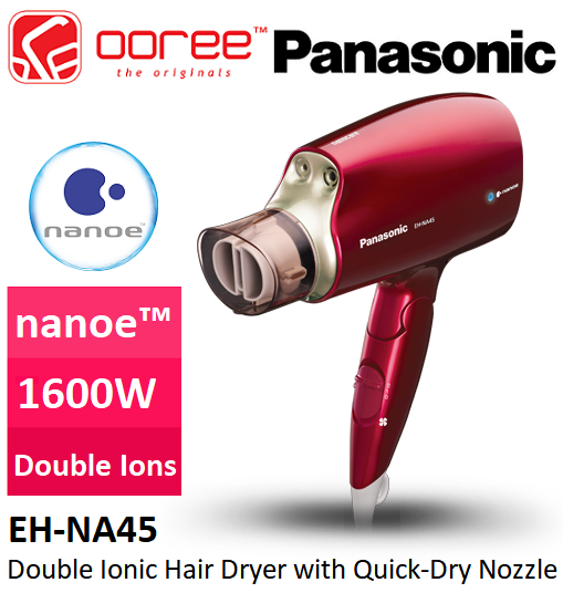 Panasonic Eh Na45rp655 Eh Na45 1600w Double Ionic Hair Dryer With Nanoe™ And Platinum Ions Quick 5220