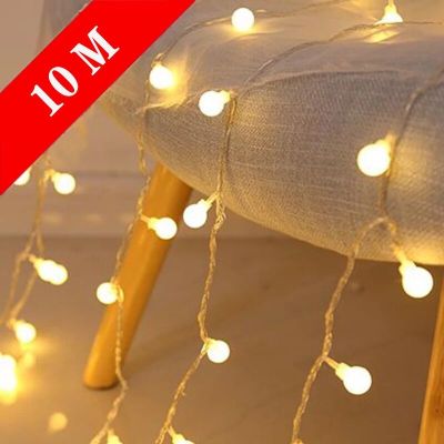 ™❡♞ 80 10M Led Fairy Lights USB Outdoor/Indoor Street Garland Christmas/New Year Xmas Festoon LED Lights String For Home Decoration