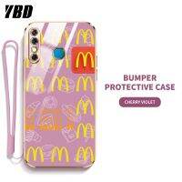 YBD เคสโทรศัพท์ออกแบบ McDonald สำหรับ Infinix Hot 8 Pro X650 X650C องกันเลนสสุดหรูชุบ6D ซิลิโคนนิ่ม