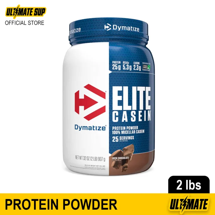 Dymatize Elite Casein, Delicious 100% Pure Sustained Release Casein Protein 2lbs
