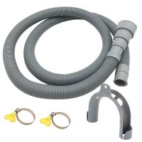 【YF】 1.5/2/3/4M PVC Washing Machine Dishwasher Drain Waste Hose Extension Pipe With Bracket Set Wash Ablaufschlauch  W0