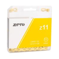 ZTTO 11 Speed Bicycle Chain 116 Links Golden Oil Slick Hollow Light Weight Durable MTB Road 11S 11v Bicycle Current 11speed